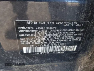 2014 Subaru Forester 2.5i Touring with VIN JF2SJAMC1EH452856, listed as a IAAI auction lot 41801406 with 148,342 mi miles. Bid and sale history available at carsss.com. Image 9.