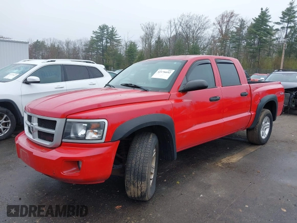 2011 Ram Dakota Bighorn/Lonestar with VIN 1D7RW3GK4BS549700, listed as a IAAI auction lot 42176692 with 167,832 mi miles. Bid and sale history available at carsss.com. Image 18.
