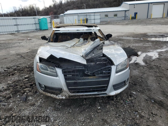 2009 Audi A5 with VIN WAUDK78T09A001754, listed as a Copart auction lot 50574115 with 0 mi miles and Salvage Title. Bid and sale history available at carsss.com. Image 5.
