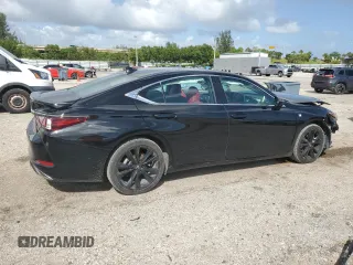 2022 Lexus ES 350 F Sport with VIN 58AGZ1B11NU126002, listed as a Copart auction lot 77731814 with 75,323 mi miles and Non repairable. Bid and sale history available at DreamBid. Image 3.