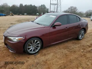 2017 Alfa Romeo Giulia with VIN ZARFAEBN6H7557923, listed as a Copart auction lot 85312714 with 54,205 mi miles and Salvage Title. Bid and sale history available at carsss.com. Image 1.