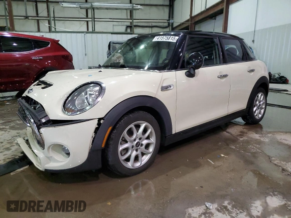2018 MINI Hardtop 4 Door Cooper S z VIN WMWXU3C5XJ2F50470, wystawiony jako Copart lot #41575815 z przebiegiem 42 418 mil mil oraz Szkoda całkowita • Salvage title. Historia ofert i sprzedaży dostępna na DreamBid. Obrazek 1.