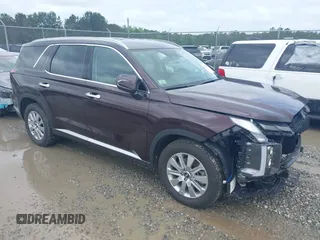 2025 Hyundai Palisade SEL z VIN KM8R2DGE9SU843132, wystawiony jako IAAI lot #42256071 z przebiegiem 9 371 mil mil oraz . Historia ofert i sprzedaży dostępna na DreamBid. Obrazek 1.