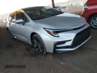 2025 Toyota Corolla SE with VIN 5YFS4MCEXSP226079, listed as a IAAI auction lot 41656279 with 2,137 mi miles. Bid and sale history available at carsss.com. Image 1.