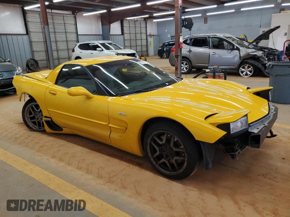 2002 Chevrolet Corvette Z06 z VIN 1G1YY12S925117946, wystawiony jako Copart lot #53126125 z przebiegiem 116 313 mil mil oraz Szkody całkowita. Historia ofert i sprzedaży dostępna na DreamBid. Obrazek 4.