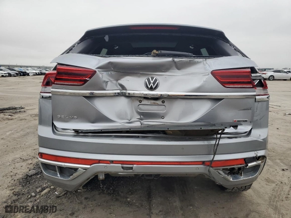 2022 Volkswagen Atlas Cross Sport 3.6L V6 SEL Premium R-Line with VIN 1V2FE2CA9NC213092, listed as a Copart auction lot 43430625 with 53,426 mi miles and Salvage Title. Bid and sale history available at carsss.com. Image 6.