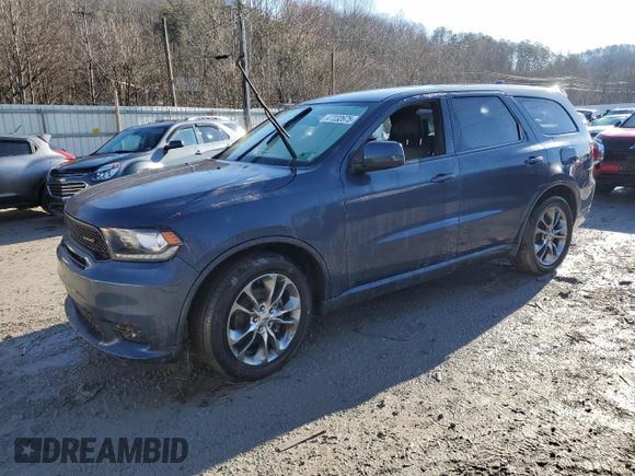2019 Dodge Durango GT Plus with VIN 1C4RDJDG1KC718280, listed as a Copart auction lot 47232675 with Not Provided miles and Salvage Title. Bid and sale history available at DreamBid. Image 1.