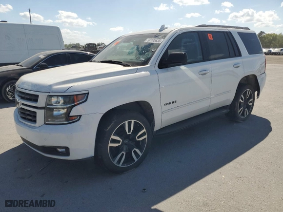 2020 Chevrolet Tahoe Premier with VIN 1GNSCCKJ5LR117426, listed as a Copart auction lot 50105635 with 0 mi miles and Clean Title. Bid and sale history available at carsss.com. Image 1.