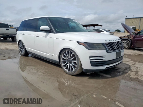2018 Land Rover Range Rover z VIN SALGS5RE4JA381585, wystawiony jako Copart lot #60963545 z przebiegiem 76 529 mil mil oraz Czysty tytuł • Clean title. Historia ofert i sprzedaży dostępna na DreamBid. Obrazek 4.