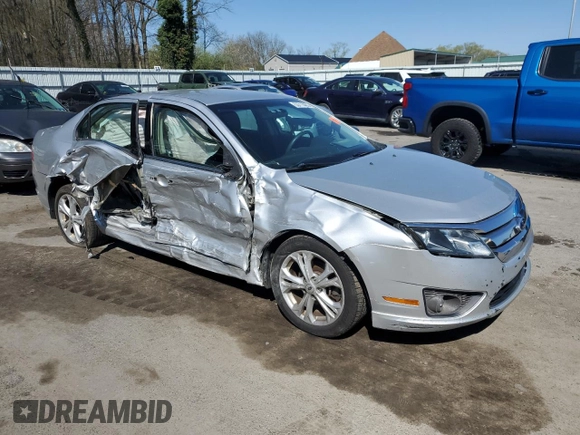 2012 Ford Fusion SE with VIN 3FAHP0HG1CR323080, listed as a Copart auction lot 53715485 with 109,179 mi miles and Salvage title. Bid and sale history available at DreamBid. Image 4.