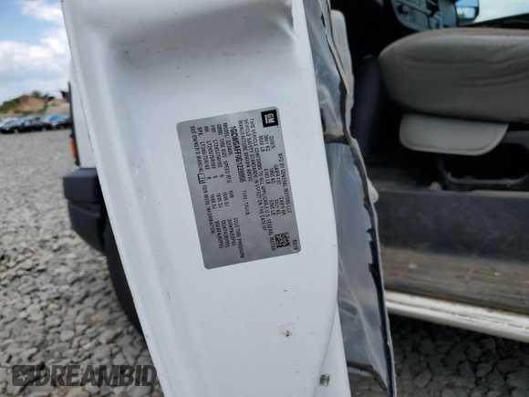 2016 Chevrolet Express Cargo with VIN 1GCWGAFF0G1228866, listed as a Copart auction lot 65495695 with 71,593 mi miles and Salvage title. Bid and sale history available at DreamBid. Image 13.