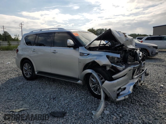 2020 Infiniti QX80 LUXE with VIN JN8AZ2NE0L9255374, listed as a Copart auction lot 69885614 with 169,060 mi miles and Salvage Title. Bid and sale history available at carsss.com. Image 4.