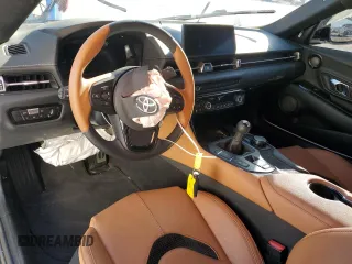2024 Toyota GR Supra 3.0 with VIN WZ1DB0G03RW065227, listed as a Copart auction lot 47480945 with 0 mi miles and Salvage Title. Bid and sale history available at carsss.com. Image 8.
