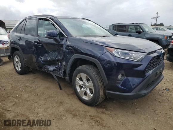 2021 Toyota RAV4 Hybrid XLE with VIN 4T3RWRFV7MU042518, listed as a Copart auction lot 50359205 with 44,422 mi miles and Salvage Title. Bid and sale history available at carsss.com. Image 4.