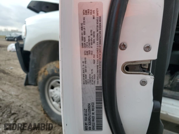 2020 Ram 2500 Tradesman with VIN 3C6UR5HJ7LG268634, listed as a Copart auction lot 42178795 with 50,323 mi miles and Salvage Title. Bid and sale history available at carsss.com. Image 13.