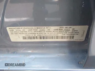 2006 Volkswagen Jetta 1.9L TDI z VIN 3VWST71K66M834544, wystawiony jako IAAI lot #42557527 z przebiegiem Nie podano mil oraz . Historia ofert i sprzedaży dostępna na DreamBid. Obrazek 9.