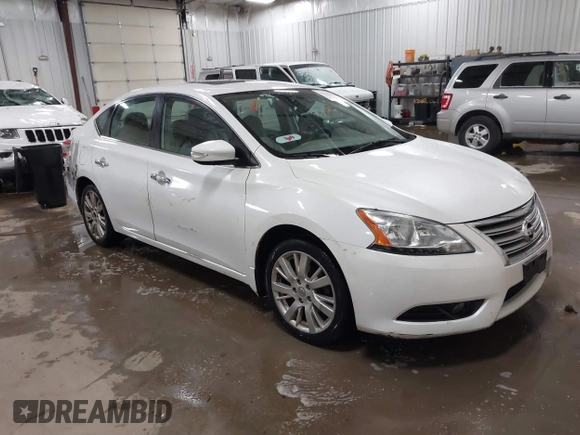 2013 Nissan Sentra SV with VIN 3N1AB7APXDL739391, listed as a IAAI auction lot 41321472 with 134,740 mi miles and . Bid and sale history available at carsss.com. Image 1.