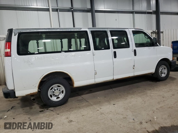 2007 Chevrolet Express Passenger z VIN 1GAHG39U571248683, wystawiony jako Copart lot #41487325 z przebiegiem 126 216 mil mil oraz Szkoda całkowita • Salvage title. Historia ofert i sprzedaży dostępna na DreamBid. Obrazek 3.