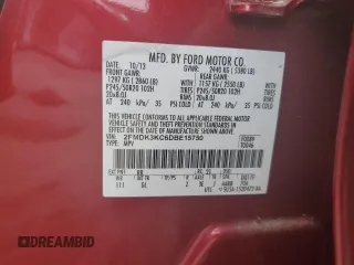 2013 Ford Edge Limited with VIN 2FMDK3KC6DBE15750, listed as a Copart auction lot 55727365 with 169,368 mi miles and Salvage title. Bid and sale history available at DreamBid. Image 12.