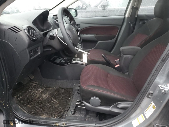 2022 Mitsubishi Mirage G4 ES with VIN ML32FUFJ8NHF08200, listed as a Copart auction lot 47666875 with 27986 miles and Salvage Title. Bid and sale history available at carsss.com. Image 7.