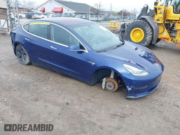2018 Tesla Model 3 Long Range Battery with VIN 5YJ3E1EB4JF094496, listed as a IAAI auction lot 41983799 with 188,316 mi miles and . Bid and sale history available at DreamBid. Image 1.