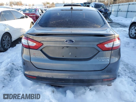 2013 Ford Fusion Titanium Hybrid with VIN 3FA6P0RU1DR367142, listed as a Copart auction lot 87252624 with 89,445 mi miles and Salvage Title. Bid and sale history available at DreamBid. Image 6.