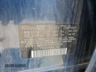 2014 Hyundai Elantra GT with VIN KMHD35LH3EU228450, listed as a Copart auction lot 68091244 with 0 mi miles and Salvage Title. Bid and sale history available at carsss.com. Image 13.