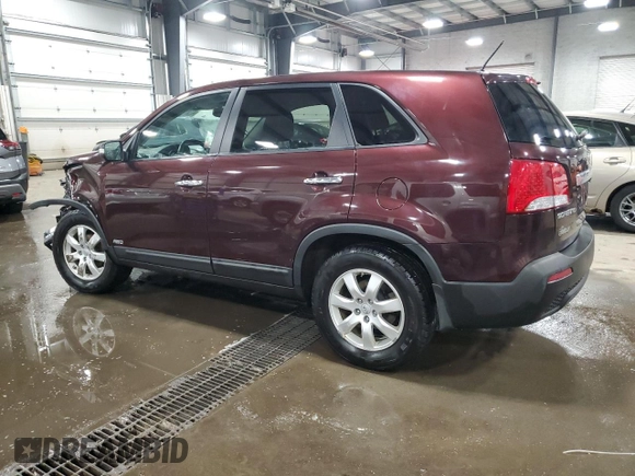 2013 Kia Sorento LX with VIN 5XYKTDA69DG397718, listed as a Copart auction lot 47361555 with 99,280 mi miles and Salvage Title. Bid and sale history available at carsss.com. Image 2.