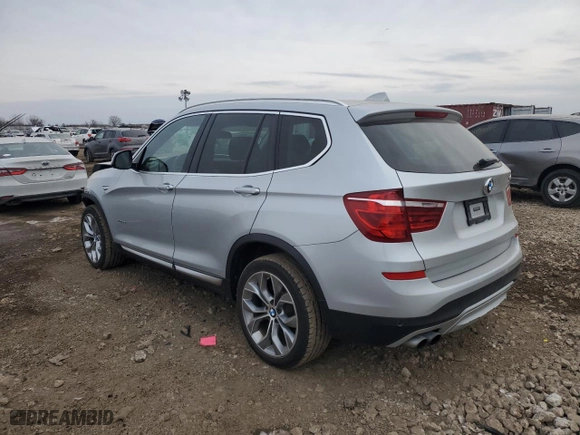 2016 BMW X3 xDrive28i with VIN 5UXWX9C59G0D88293, listed as a Copart auction lot 44613195 with 53,440 mi miles and Salvage Title. Bid and sale history available at carsss.com. Image 2.