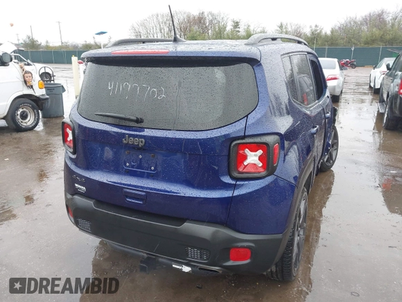 2021 Jeep Renegade Latitude with VIN ZACNJDBB4MPM54242, listed as a IAAI auction lot 41199702 with 72,415 mi miles and . Bid and sale history available at DreamBid. Image 4.