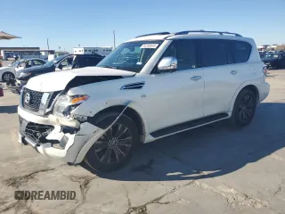 2019 Nissan Armada Platinum with VIN JN8AY2NF5K9351432, listed as a Copart auction lot 84209044 with 121,994 mi miles and Salvage Title. Bid and sale history available at carsss.com. Image 1.
