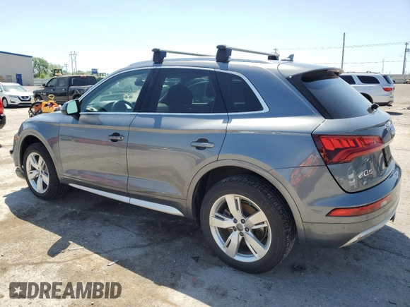 2018 Audi Q5 Premium Plus with VIN WA1BNAFYXJ2056895, listed as a Copart auction lot 52614905 with 87,456 mi miles and Salvage title. Bid and sale history available at DreamBid. Image 2.