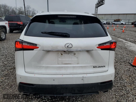 2017 Lexus NX with VIN JTJBARBZ6H2122753, listed as a Copart auction lot 51710475 with 87,967 mi miles and Salvage Title. Bid and sale history available at carsss.com. Image 6.