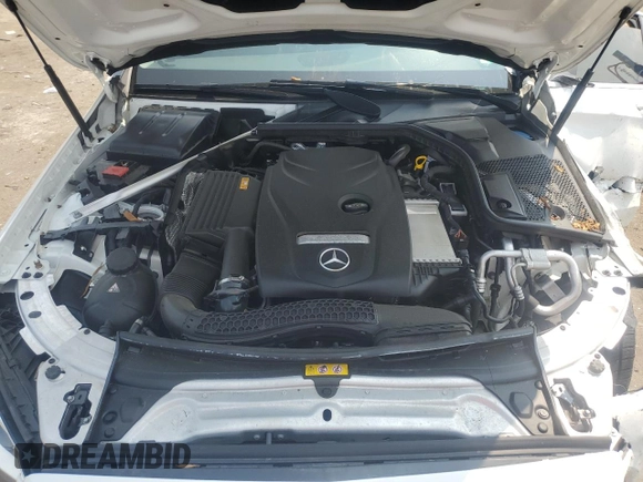 2017 Mercedes-Benz C 300 with VIN 55SWF4KB2HU220007, listed as a Copart auction lot 60615465 with 50,630 mi miles and Salvage title. Bid and sale history available at DreamBid. Image 11.