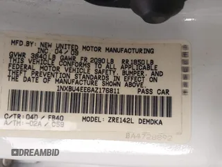 2010 Toyota Corolla with VIN 1NXBU4EE6AZ176811, listed as a IAAI auction lot 41736539 with 230,618 mi miles. Bid and sale history available at carsss.com. Image 9.