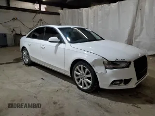 2013 Audi A4 Premium Plus with VIN WAUFFAFL8DN038341, listed as a Copart auction lot 43760185 with 143,668 mi miles and Salvage Title. Bid and sale history available at carsss.com. Image 4.