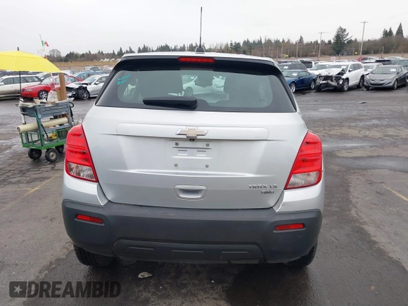 2015 Chevrolet Trax LS with VIN 3GNCJPSBXFL256473, listed as a IAAI auction lot 41130809 with 106,923 mi miles and . Bid and sale history available at DreamBid. Image 16.