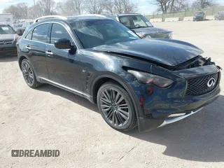 2017 Infiniti QX70 z VIN JN8CS1MW4HM410174, wystawiony jako IAAI lot #42016557 z przebiegiem 104 057 mil mil oraz . Historia ofert i sprzedaży dostępna na DreamBid. Obrazek 1.