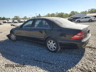 2000 Mercedes-Benz S-Class with VIN WDBNG70J1YA087950, listed as a Copart auction lot 72810344 with 160,530 mi miles and Salvage Title. Bid and sale history available at carsss.com. Image 2.