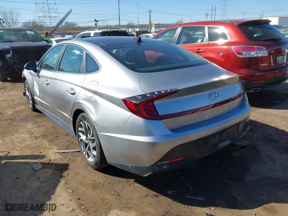 2020 Hyundai Sonata SEL with VIN 5NPEF4JA0LH039052, listed as a IAAI auction lot 41760055 with 57,867 mi miles. Bid and sale history available at carsss.com. Image 3.