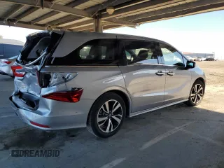 2020 Honda Odyssey Elite with VIN 5FNRL6H92LB059920, listed as a Copart auction lot 49993995 with 40,737 mi miles and Salvage Title. Bid and sale history available at DreamBid. Image 3.