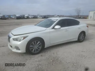 2017 Infiniti Q50 2.0t Premium with VIN JN1CV7AR7HM681396, listed as a Copart auction lot 86904894 with 110,600 mi miles and Salvage Title. Bid and sale history available at carsss.com. Image 1.