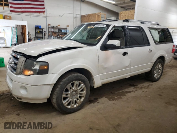 2011 Ford Expedition Max Limited с VIN 1FMJK2A50BEF08412, выставлен на аукционе Copart как лот 55081005 с пробегом 201 897 миль миль и Списание • Salvage title. История ставок и продаж доступна на DreamBid. Изображение 1.