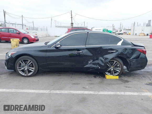 2021 Infiniti Q50 Signature Edition with VIN JN1EV7CP7MM706053, listed as a IAAI auction lot 42036446 with 26,392 mi miles and . Bid and sale history available at DreamBid. Image 6.