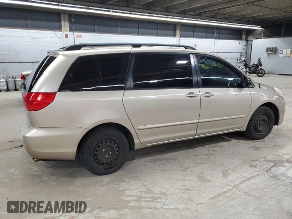 2009 Toyota Sienna CE with VIN 5TDZK23C99S233758, listed as a Copart auction lot 53385845 with 257,278 mi miles and Clean Title. Bid and sale history available at carsss.com. Image 3.