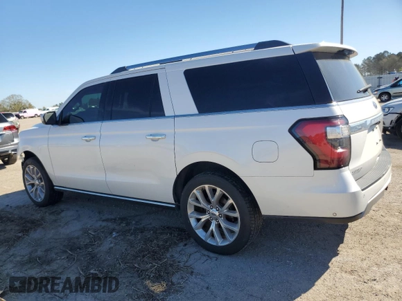 2018 Ford Expedition Max Limited z VIN 1FMJK1KT9JEA37706, wystawiony jako Copart lot #49490215 z przebiegiem 145 774 mil mil oraz Szkoda całkowita • Salvage title. Historia ofert i sprzedaży dostępna na DreamBid. Obrazek 2.