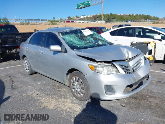 2013 Toyota Corolla L with VIN 5YFBU4EE3DP102638, listed as a IAAI auction lot 41619818 with 178,537 mi miles. Bid and sale history available at carsss.com. Image 1.