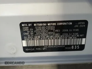 2024 Mitsubishi Outlander SE z VIN JA4J4VA83RZ044958, wystawiony jako Copart lot #58951885 z przebiegiem 26 526 mil mil oraz Szkody całkowita. Historia ofert i sprzedaży dostępna na DreamBid. Obrazek 14.