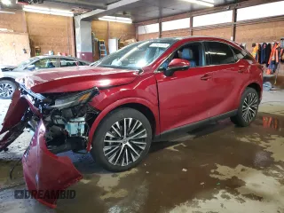2023 Lexus RX 350h with VIN 2T2BBMCA5PC013398, listed as a Copart auction lot 50963615 with 13,587 mi miles and Salvage Title. Bid and sale history available at DreamBid. Image 1.