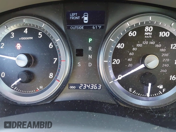 2010 Lexus ES with VIN JTHBK1EG7A2378237, listed as a IAAI auction lot 41615542 with 234,363 mi miles. Bid and sale history available at carsss.com. Image 15.